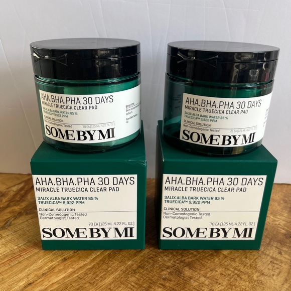 NEW (2) Some By Mi AHA BHA PHA Miracle Truecica Clear Pads - 140qty - Picture 1 of 8